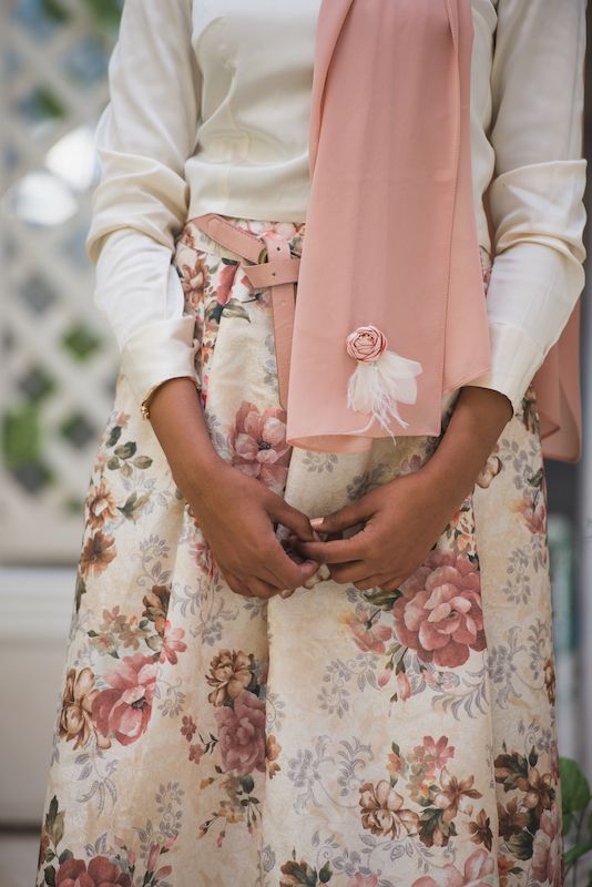 Diva in Blush EMMA Scarf close up of EMMA Scarf Diva in Blush