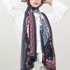Mystic Delights by EMMA. Navy and Red Hijab